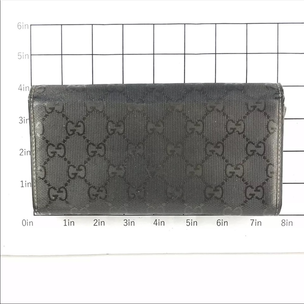 ❌SOLD❌ Gucci Dark Gray Wallet With Chain Strap! - Picture 3 of 13